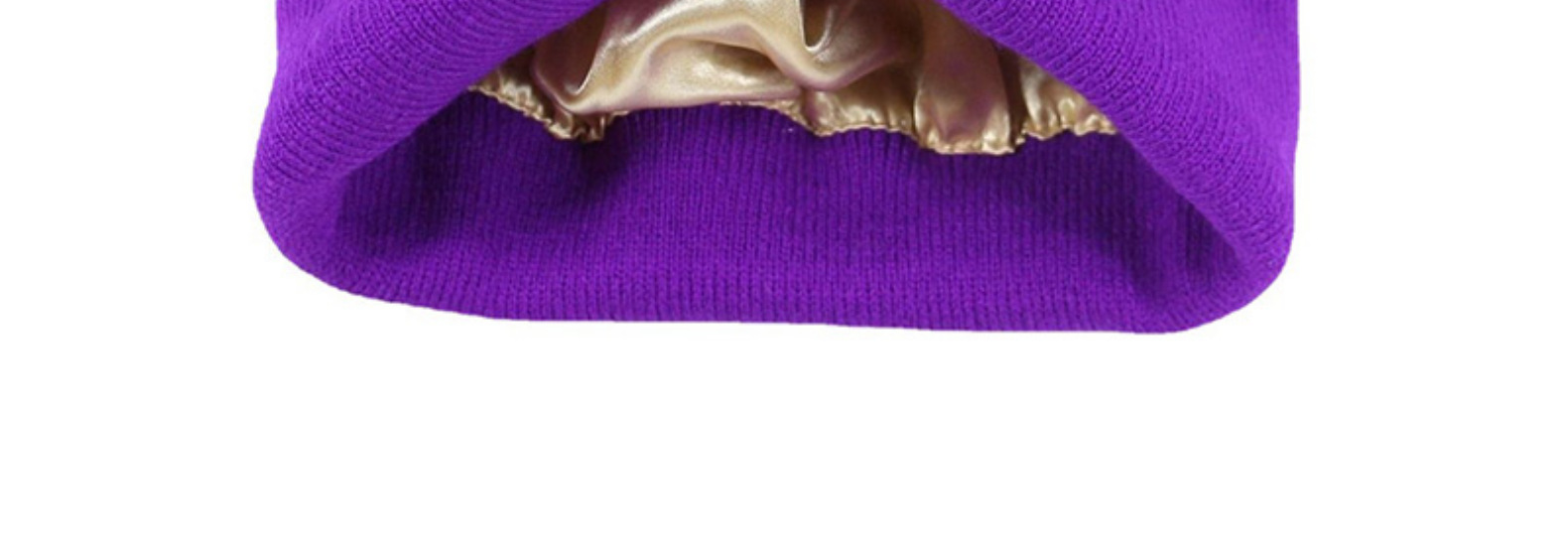 Cappello da donna lavorato a maglia in raso acrilico invernale colorato e autunnale_voghion.com