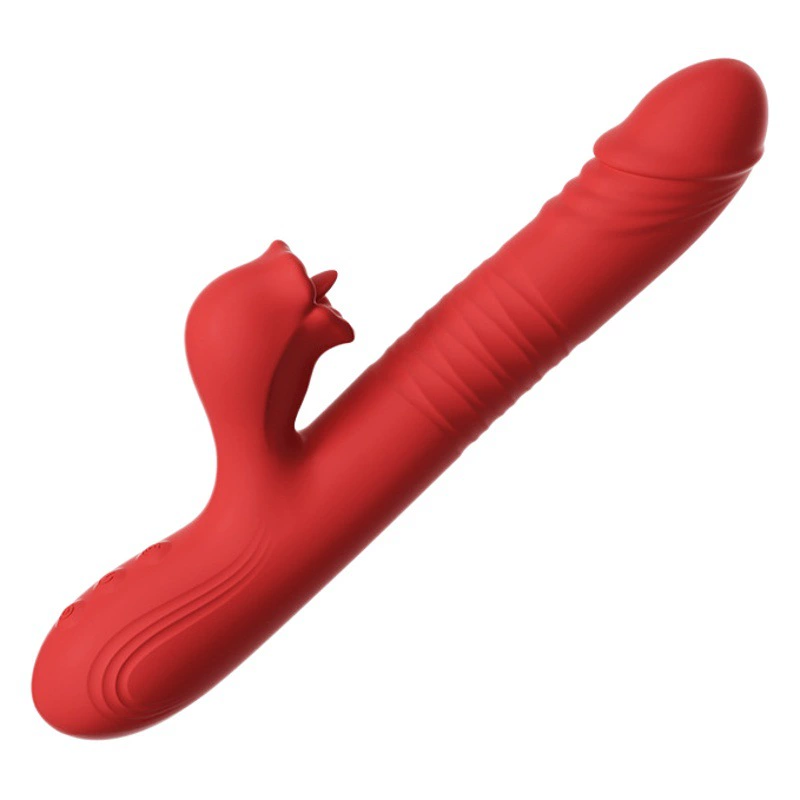 Miji рот Любовь вибратор вращающиеся качели выдвижной язык лизать нагревательный женский прибор счастливый массаж стимуляция 55/коробка