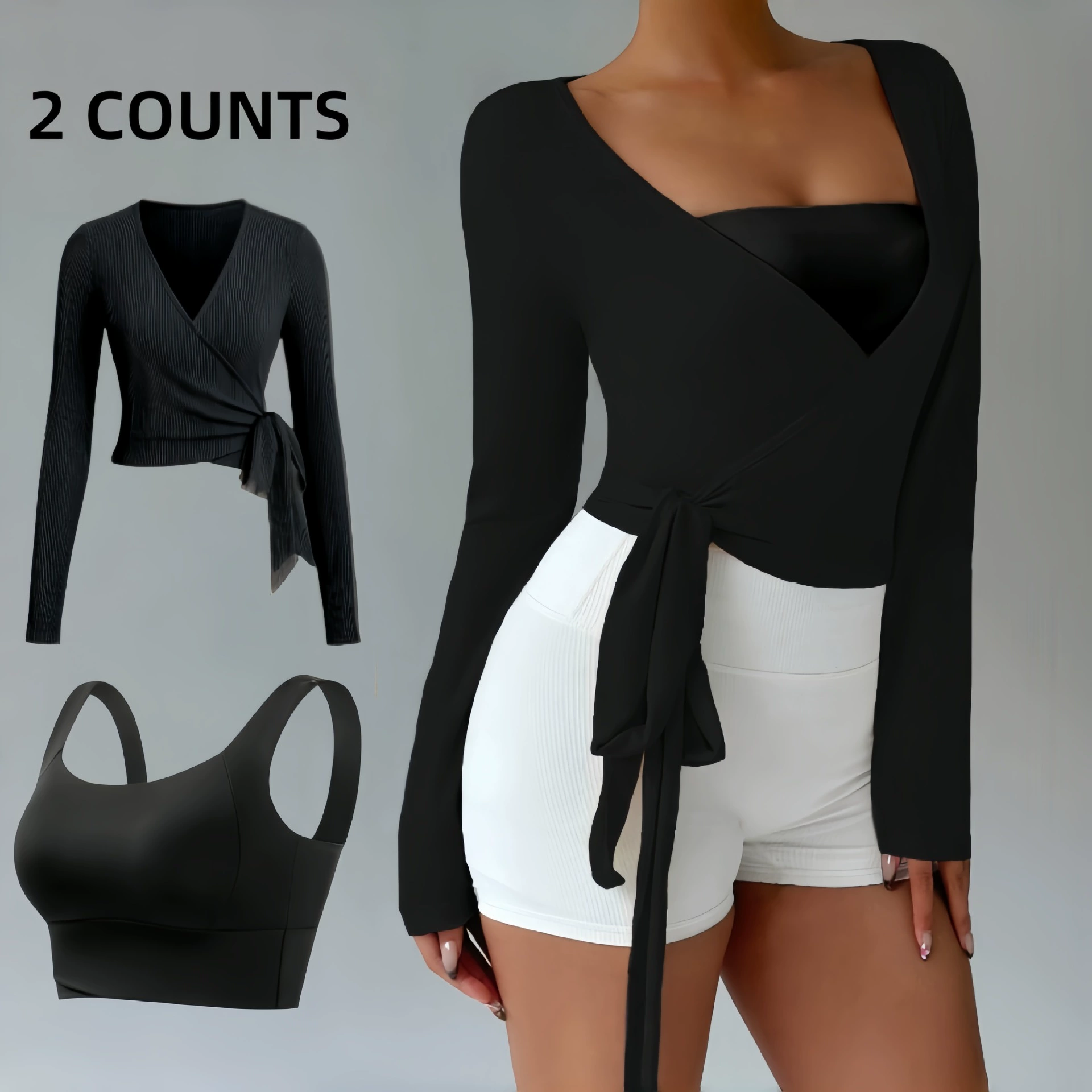 Лёгкая топ-футболка для йоги Lulu с защитой от солнца, дышащая, с кружевной завязкой, плюс бюстгальтер, спортивный костюм для йоги