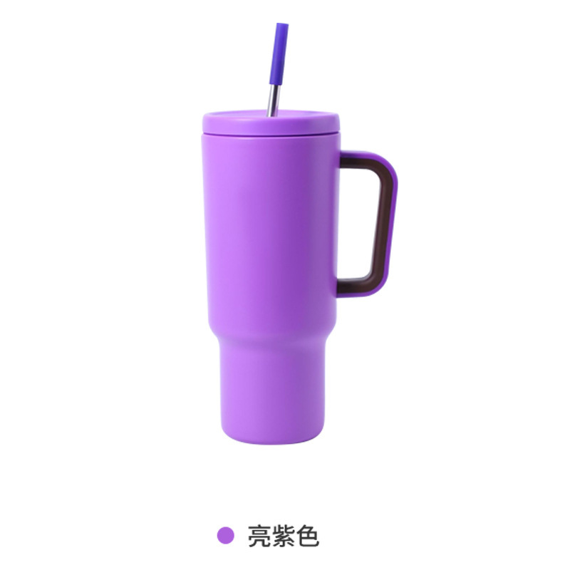 跨境直供40oz汽车杯 304不锈钢保冷冰霸啤酒杯 车载大容量吸管杯|undefined