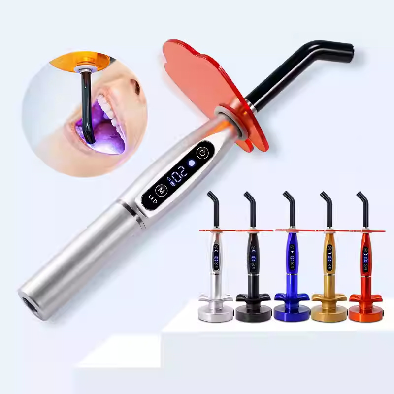 Light Curing Machine Led Cold Light Oral Photosensitive Lamp Color Wireless Light Curing Machine Rechargeable Digital Display Curing Lamp