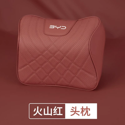 Headrest – Waist Cushion Interior Trim - byd-f-type-volcanic-red-1-headrest