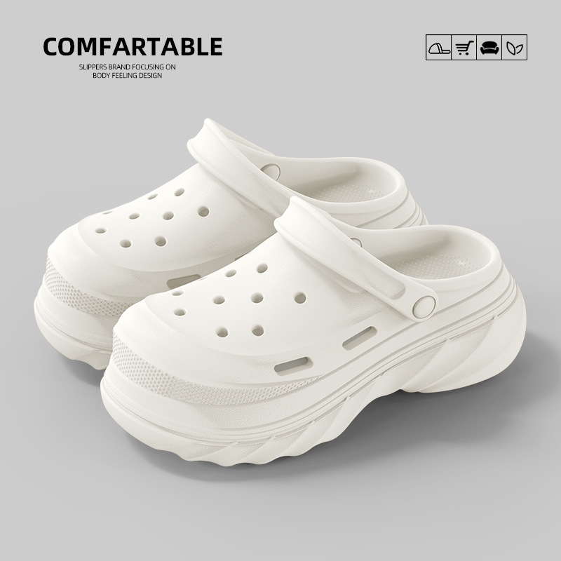 eva 외 착용 여성뮬슬리퍼형샌들