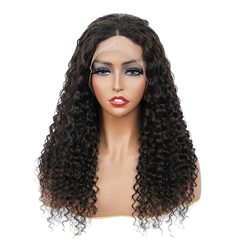 Women's African Style Party Carnival Street Real Hair Centre Parting Long Curly Hair Wigs display picture 1