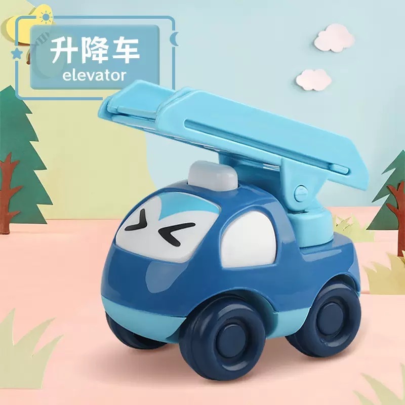 卸売ドロップシッピング楽しい漫画エンジニアリング車両掘削車落下耐性男の子と女の子子供シミュレーションおもちゃ慣性プレス車|undefined