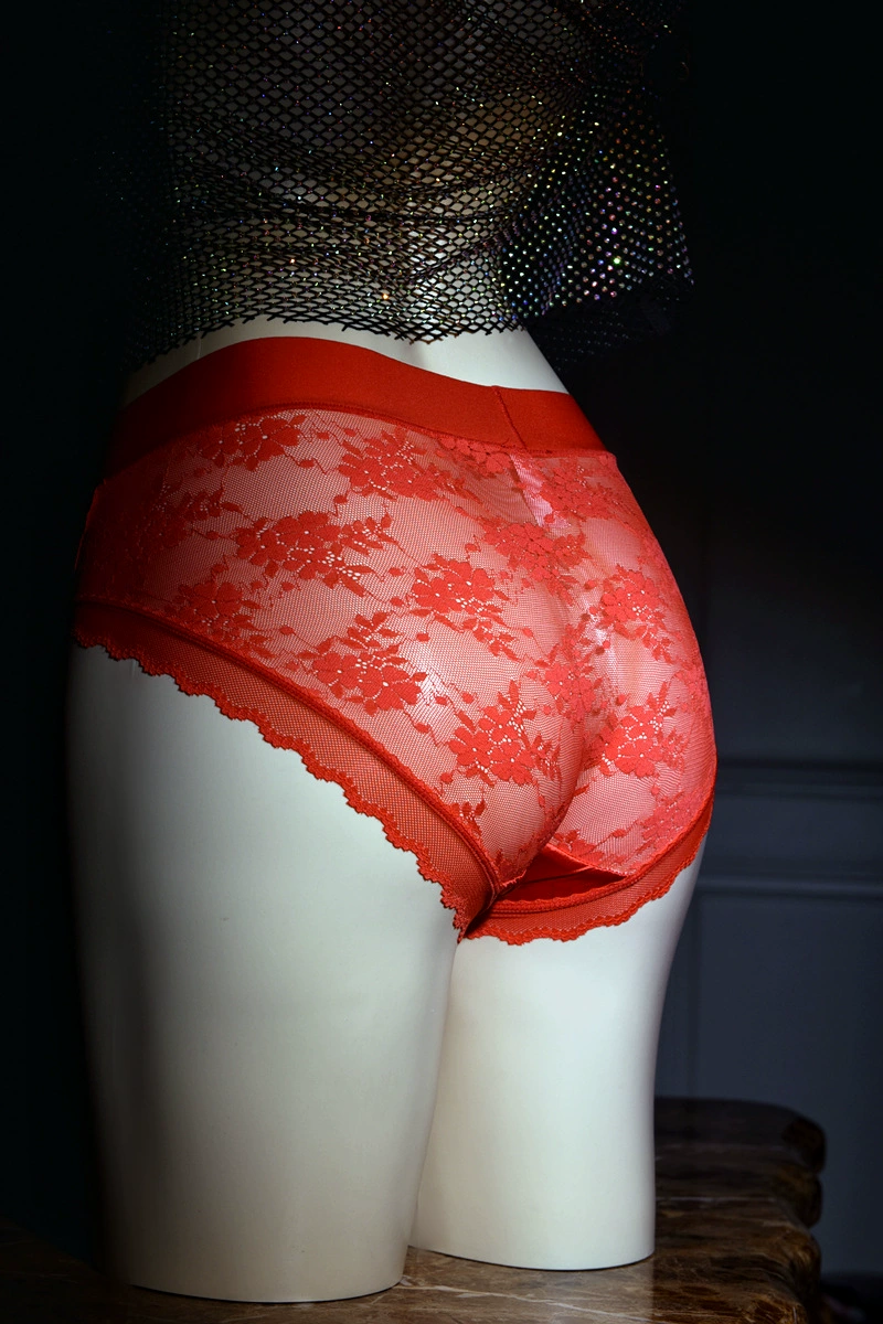 Женские ультратонкие silky кружевные стринги из сатина и кружева, плюс-сайз, несколько цветов (L–XL)
