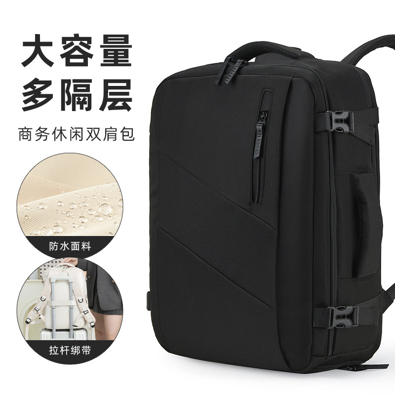 Nuevas mochilas de negocios transfronterizas, bolsas de computadora portátil para viajes de negocios, bolsas de zapatos independientes, mochila de viaje duradera