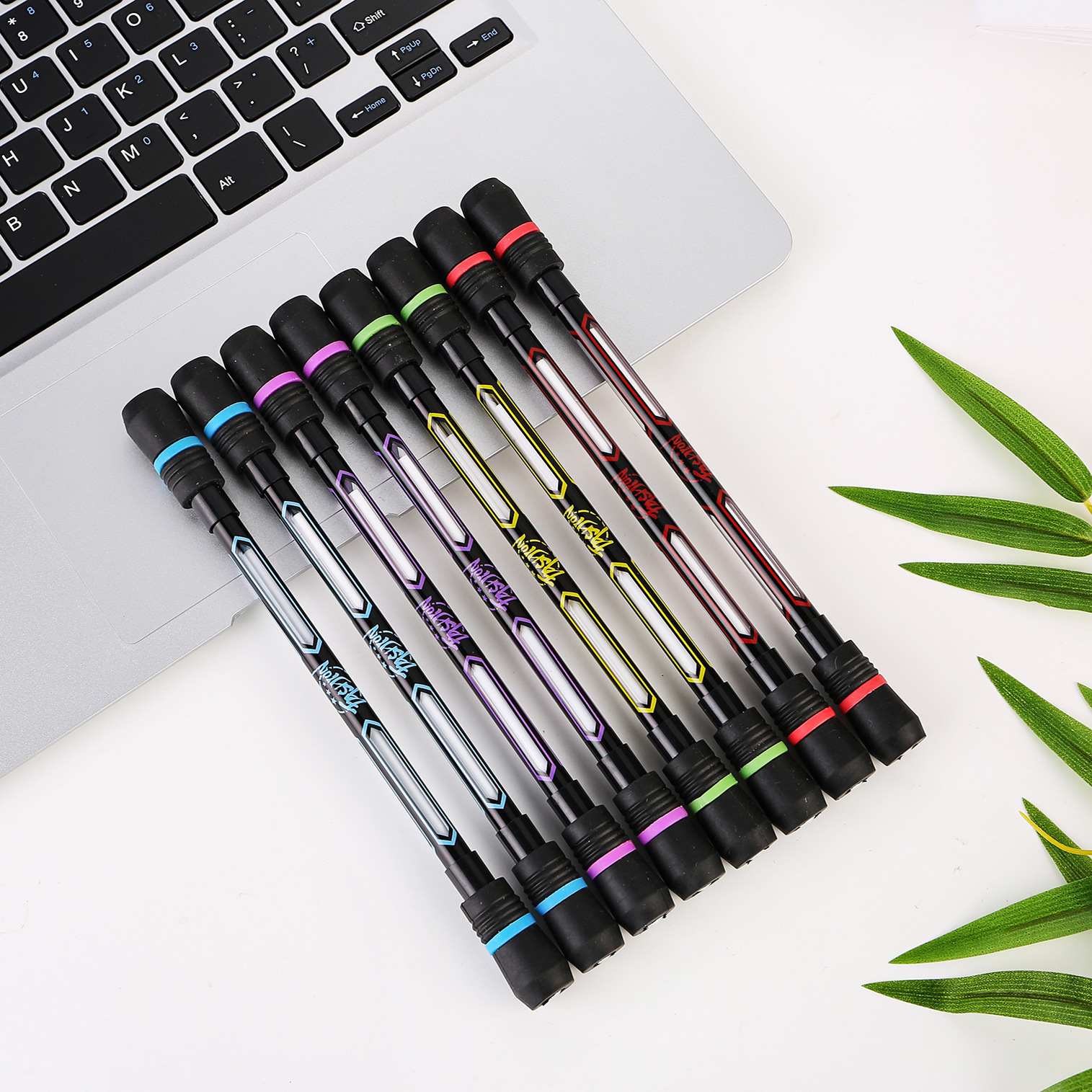 Creative Simple Rotating Pen Student Rotating Pen Decompression Pen Fun Hand Rotating Black Water-Based Pen