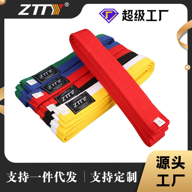 ZTTY taekwondo cinturón carretera judo karate cinturón negro rojo Blanco Amarillo Verde Azul Cinturón niños adultos cinta de clasificación