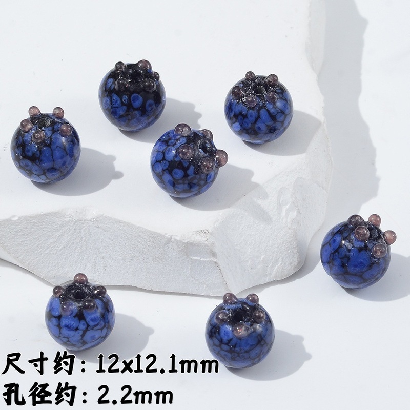 创意琉璃水果散珠 手工diy草莓苹果串珠项链手链饰品材料配件批发|undefined