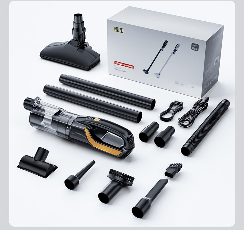 Wireless Handheld Vacuum Cleaner for Home Use with High Suction Power, Car-Mounted Blowing and Suction All-In-One Machine, Cyclone Dust Collection Bin, Smart Display for Vacuuming