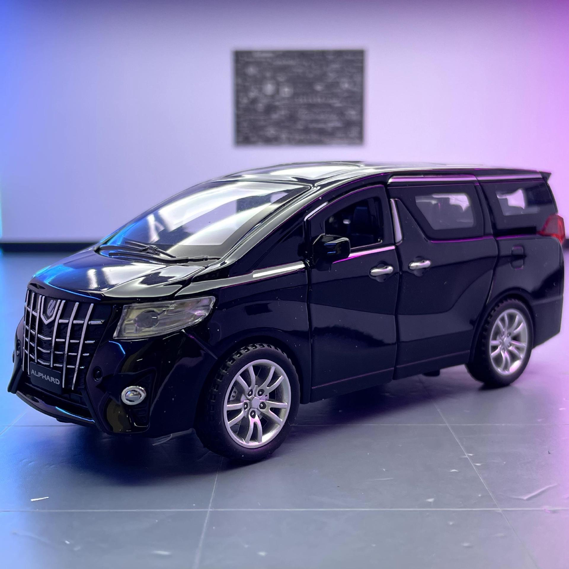 Jiaye modelo de coche de aleación 1:32 ELFA coche de negocios de sonido y luz Puerta Abierta Tire hacia atrás niño modelo de coche de juguete adornos