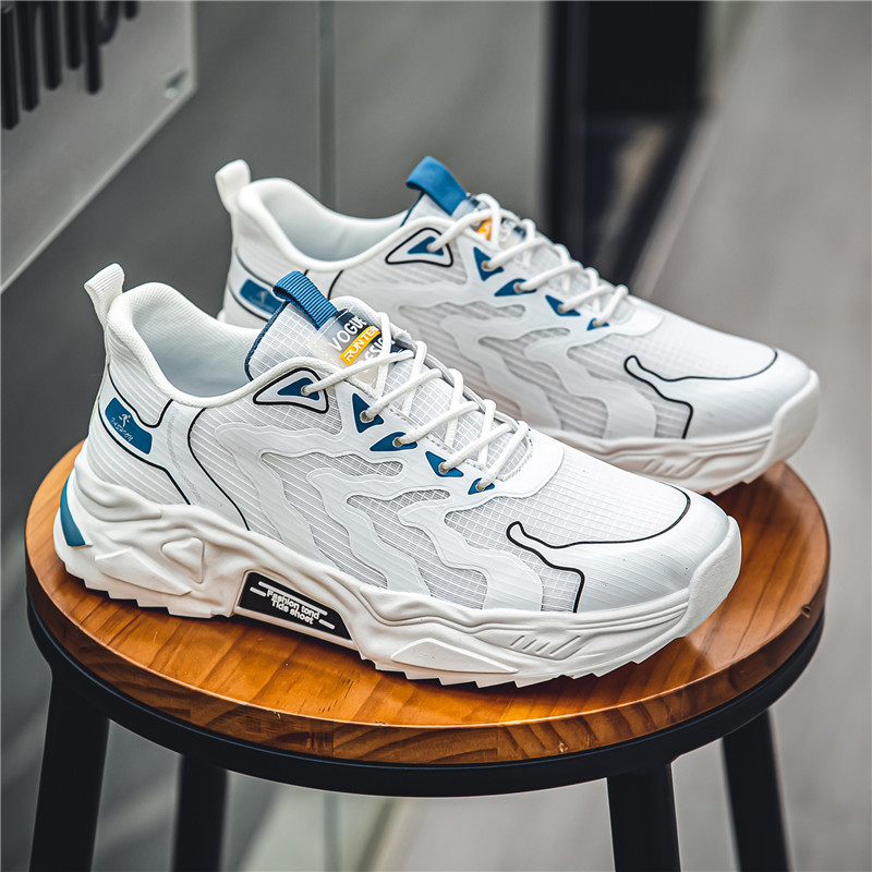 Zapatos de hombre verano 2024 nuevo versátil red transpirable juvenil elevación deportiva ocio correr papá zapatos de moda hombre image 9
