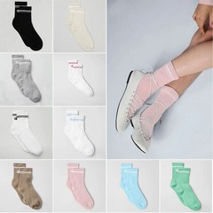 畅销lo瑜伽袜子中筒袜棉防滑硅胶毛巾底袜子女士运动袜带正确字母