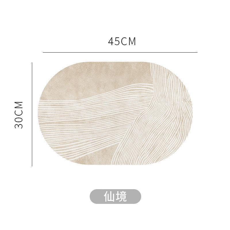 Estera de mesa de cuero oval de alto grado impermeable aislamiento a prueba de aceite occidental comida Mat PVC tazón Mat comedor Mat mantel hogar