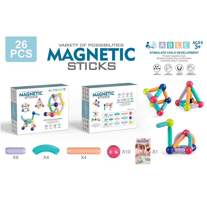 자석스틱 26PCS [컬러박스]