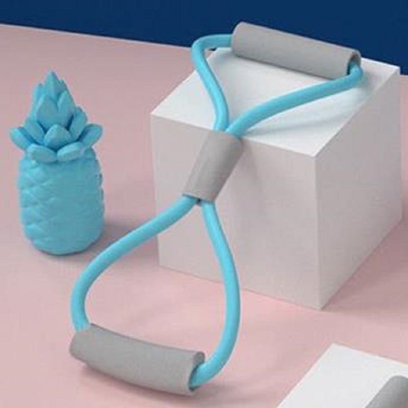 Dispositivo de tensión de ocho caracteres dispositivo de tensión de pedal espalda belleza pecho expansor Pilates yoga TPE fuente fábrica 8-dispositivo de tensión de caracteres