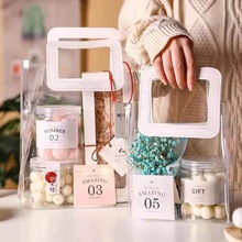 透明pvc伴手礼袋子礼品袋礼物服装塑料包装结婚手提袋现货批发