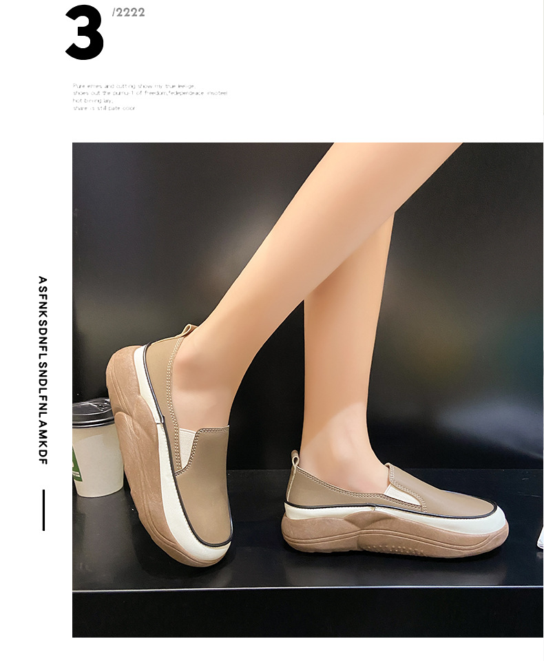 Comfortable Retro Casual Shoes With Thick Sole For Women_voghion.com