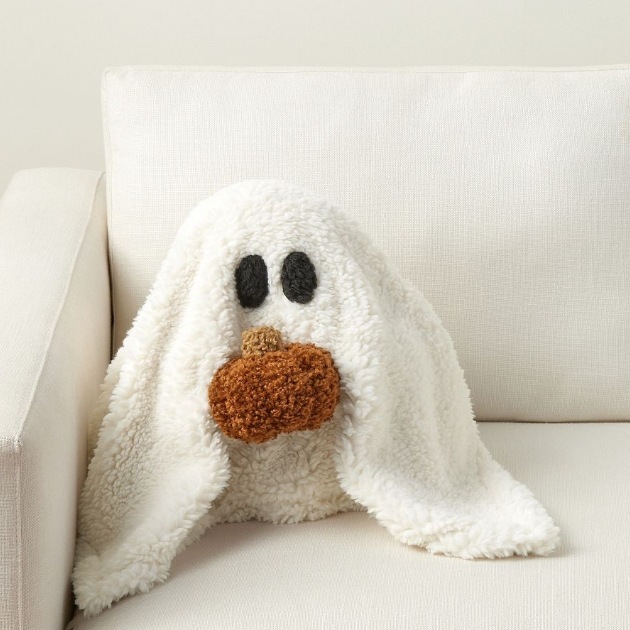 国境を越えた新しいMs. Gus the Ghost Pillow Doug the Dogハロウィーンぬいぐるみ|undefined