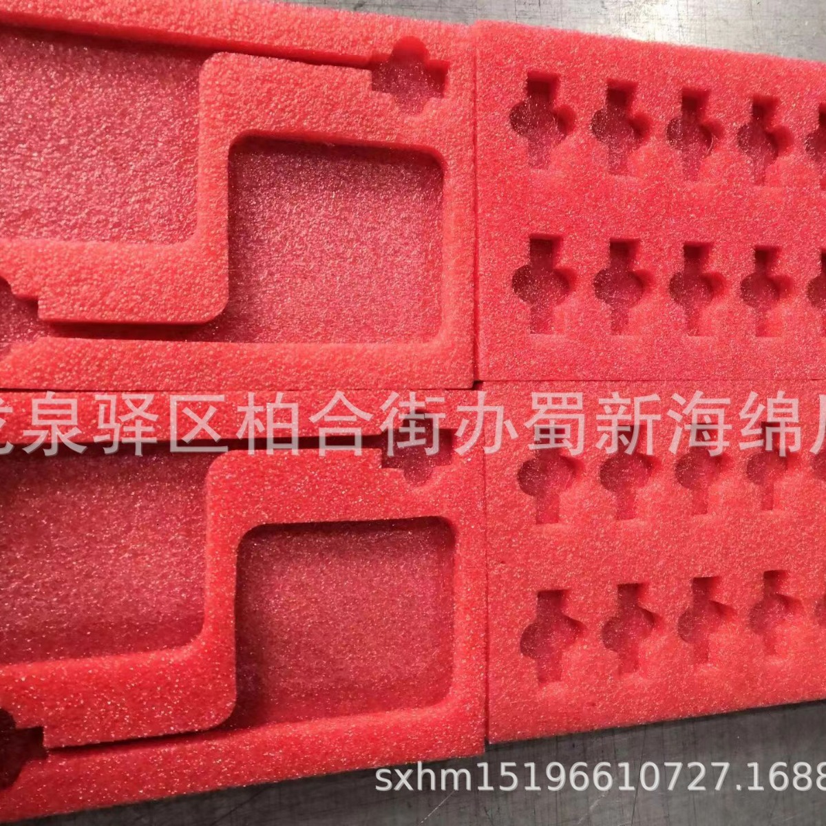 厂家供应红色静电珍珠棉成型异形缓冲EPE泡沫包装