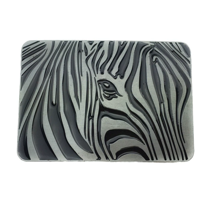 Zebra, belt, fashionable denim buckle, American style, halloween