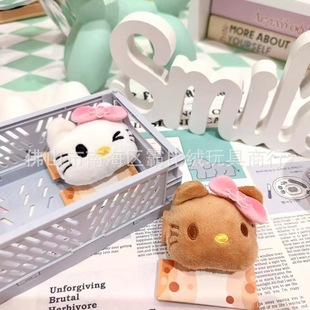 Cartoon Kt Cat Pin Pendant 6 cm Doll Cute Claw Machine Doll Wholesale Plush Toys Direct Sale