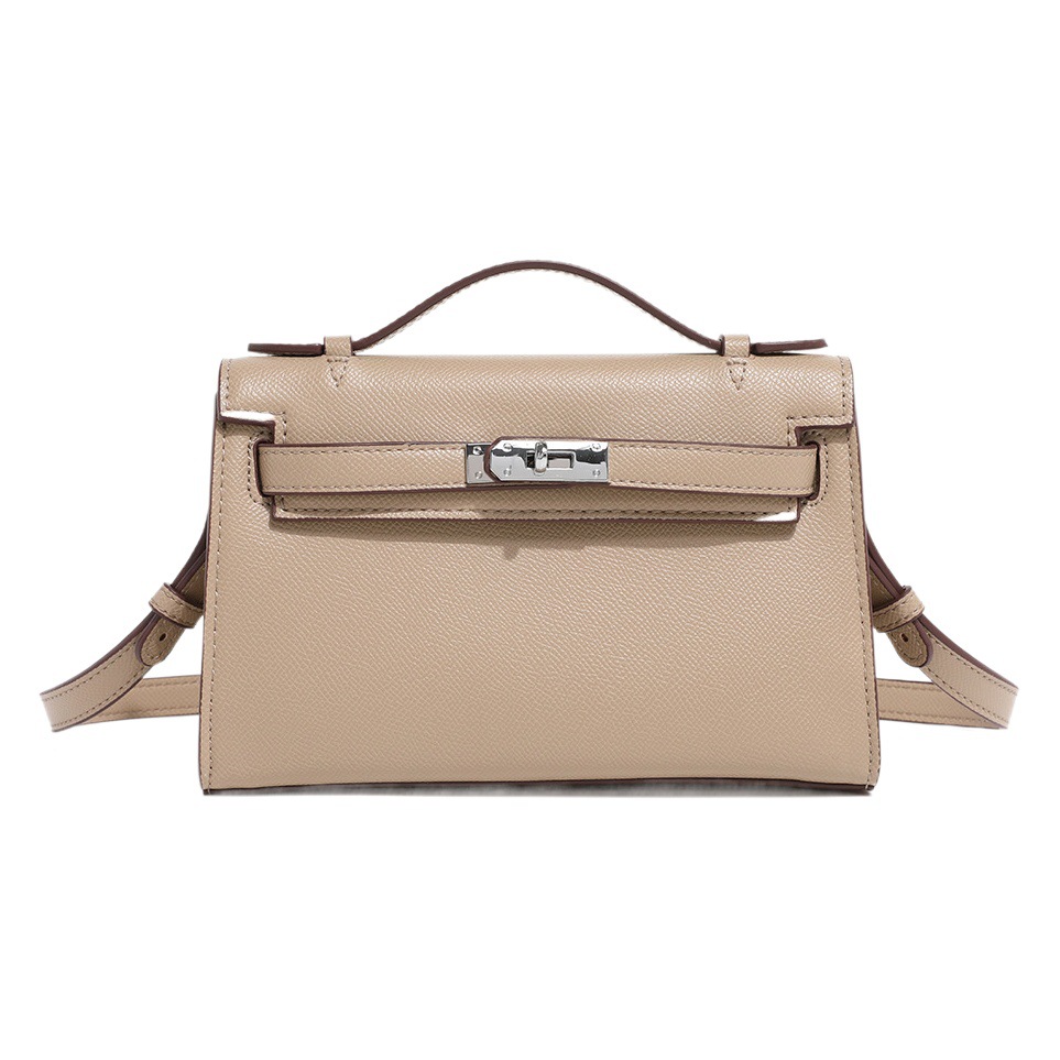 Bolso Kelly de verano, nuevo y a la moda, sencillo y elegante para ir al trabajo, clásico y versátil, bolso de mujer tipo bandolera, de mano, con un toque de calidad.