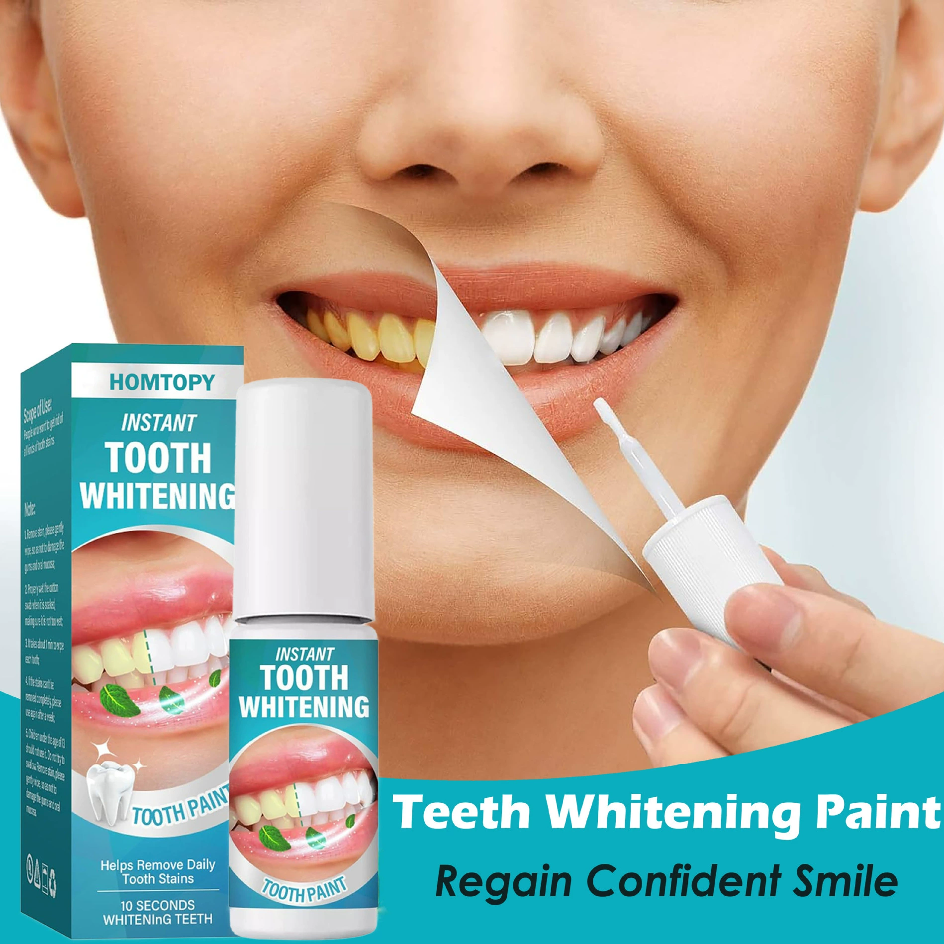 Новый трансграничный продукт HOMTOPY зубная паста для чистки зубов желтые зубы зубной камень пятна на зубах зубной налет средство для чистки зубов производитель готовый запас