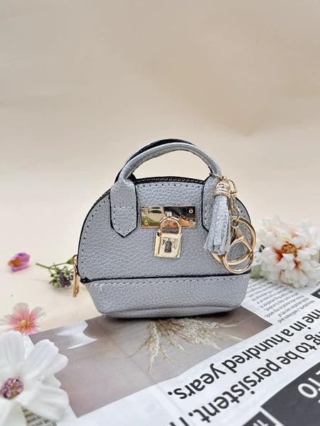 Handheld silver small bag