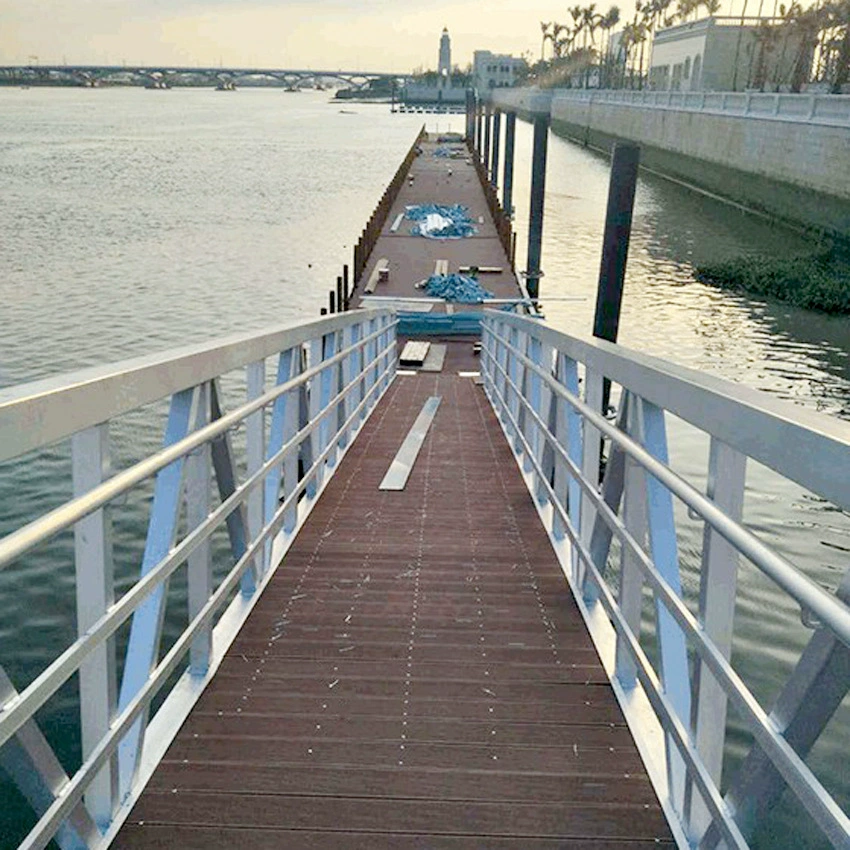 Фошань Заводская поставка обработка рама из алюминиевого сплава плавучий мост плавучий ящик плавучая платформа причал для отдыха водная плавучая платформа