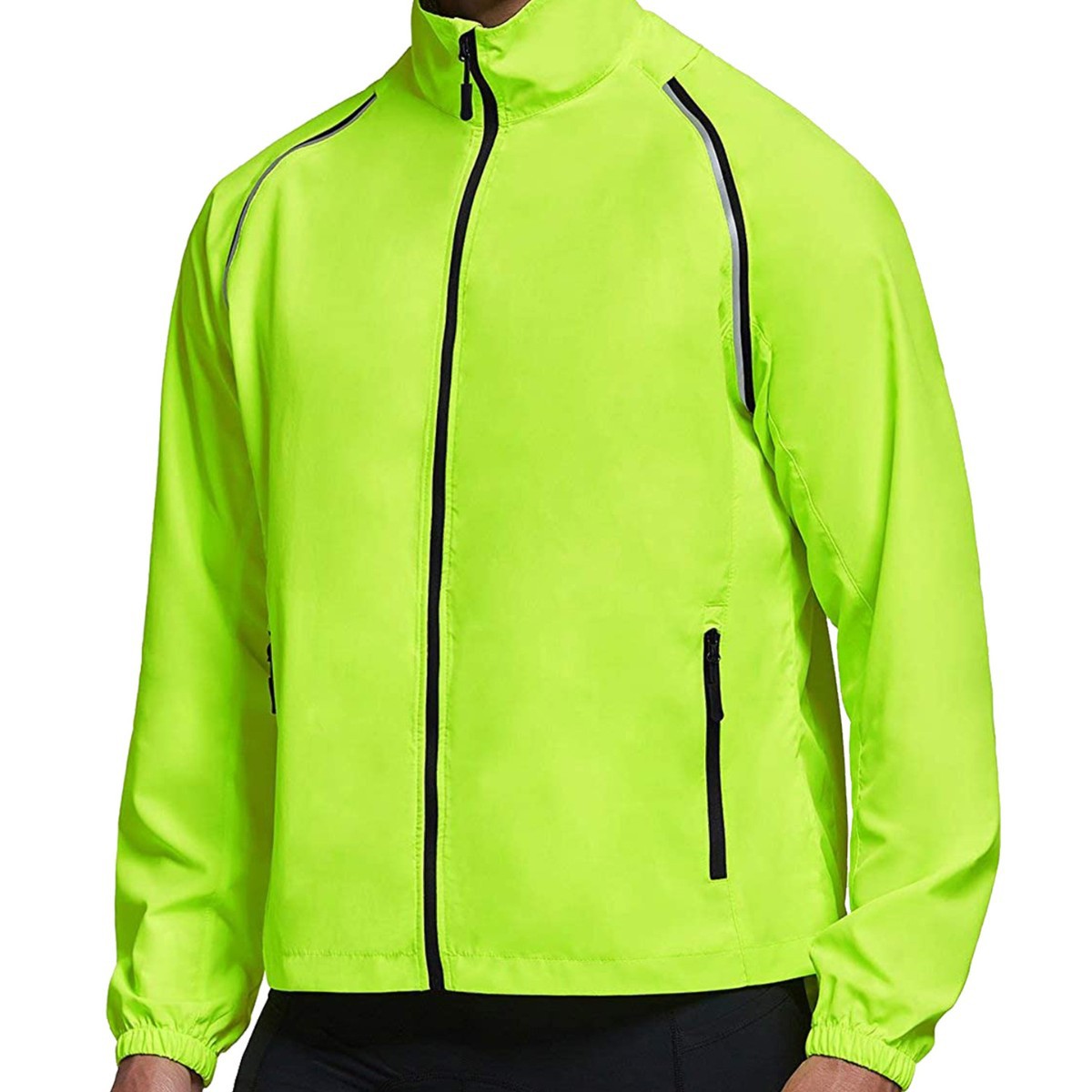Outdoor Sports Cycling Clothing Waterproof Thin Jacket Men's Detachable Sleeve Vest Cross-Border Mountaineering Raincoat Reflective