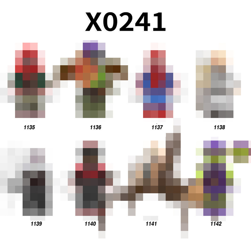 Foreign Trade Goods X0241 Super Movie Series Educational Assembled Building Block Minifigure Toys Opp Bag