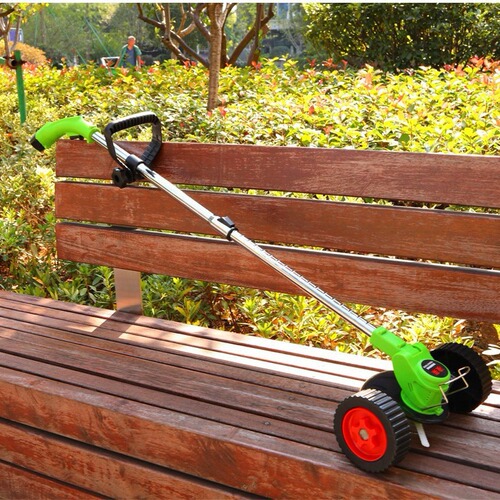 Lithium battery lawn mower wheels household small lawn mower wheels rechargeable lawn mower hoeing artifact wheels