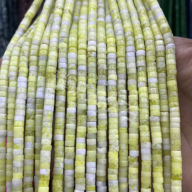 2*4mm天然石管珠隔片散珠玉髓青金水晶圆柱隔珠diy饰品配件批发|undefined