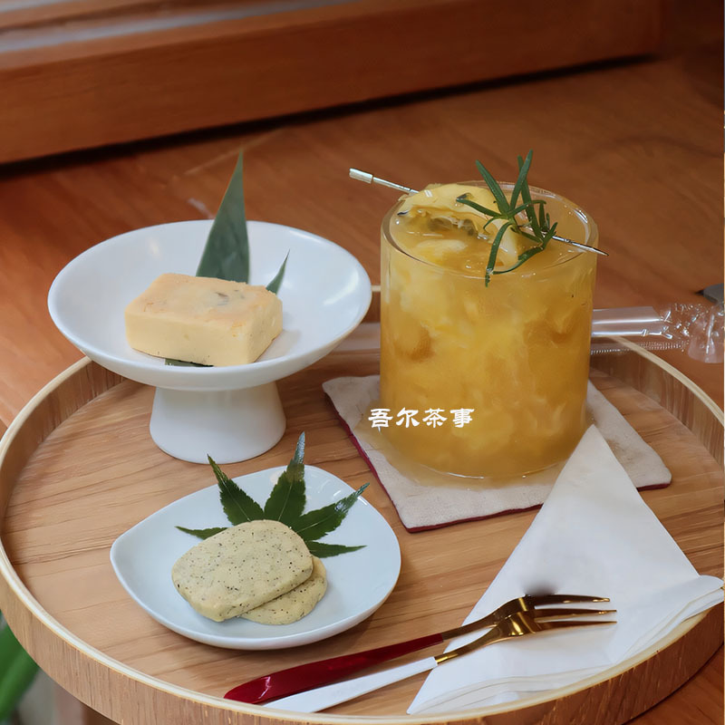 茶屋茶室ガラス冷抽出瓶新中国式茶飲セットセット菓子トレーお茶セットティーポット|undefined