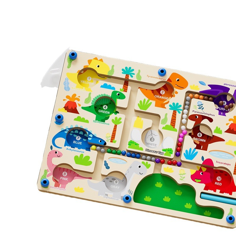 Tablero de conteo de clasificación de color magnético para niños transfronterizos educación temprana pluma magnética caminando laberinto jardín de infantes juguetes educativos