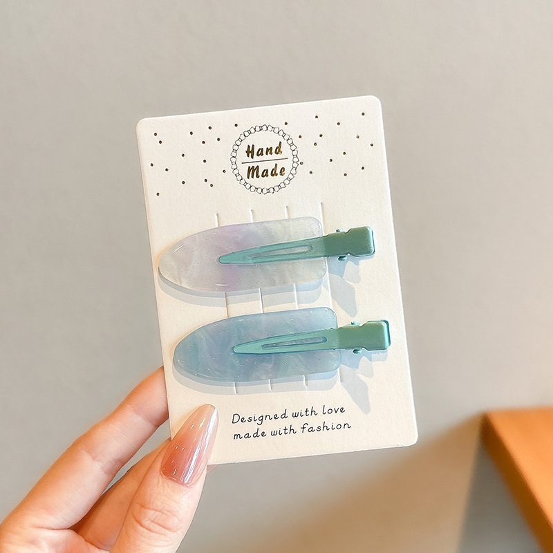 2025 verano pasador de cabello de dopamina colorido lindo frente dulce brocas de cabello rotas no lastimas brocas de cabello adornamientos para el cabello