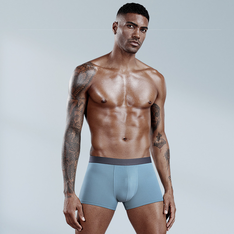 Men's underwear Modal Morandi color comfortable antibacterial breathable men's boxers a wholesale