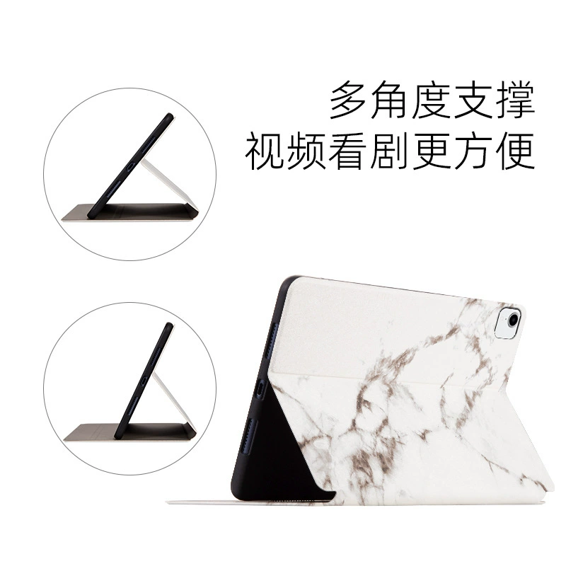 Совместимый защитный чехол для планшета iPad 10 2022 10.9-дюймов, Marble, mini6, обложка с магнитной крышкой, мягкий корпус Air4