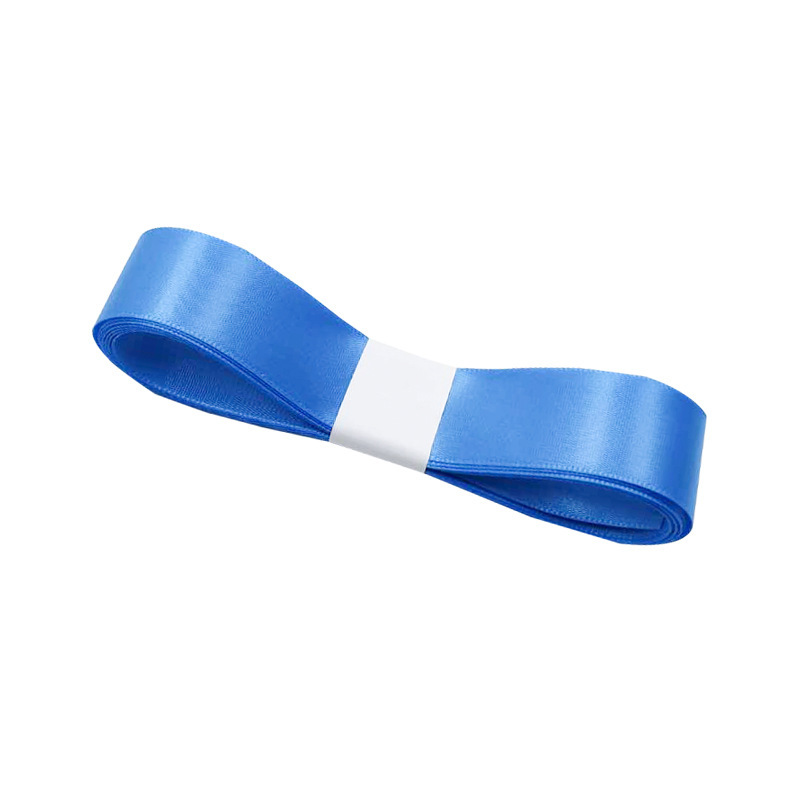 Cinta de regalo de cinta de color sólido de poliéster de una cara de 2,5 cm, cinta de embalaje, boda, cumpleaños, supermercado, tienda de conveniencia, cinta al por mayor