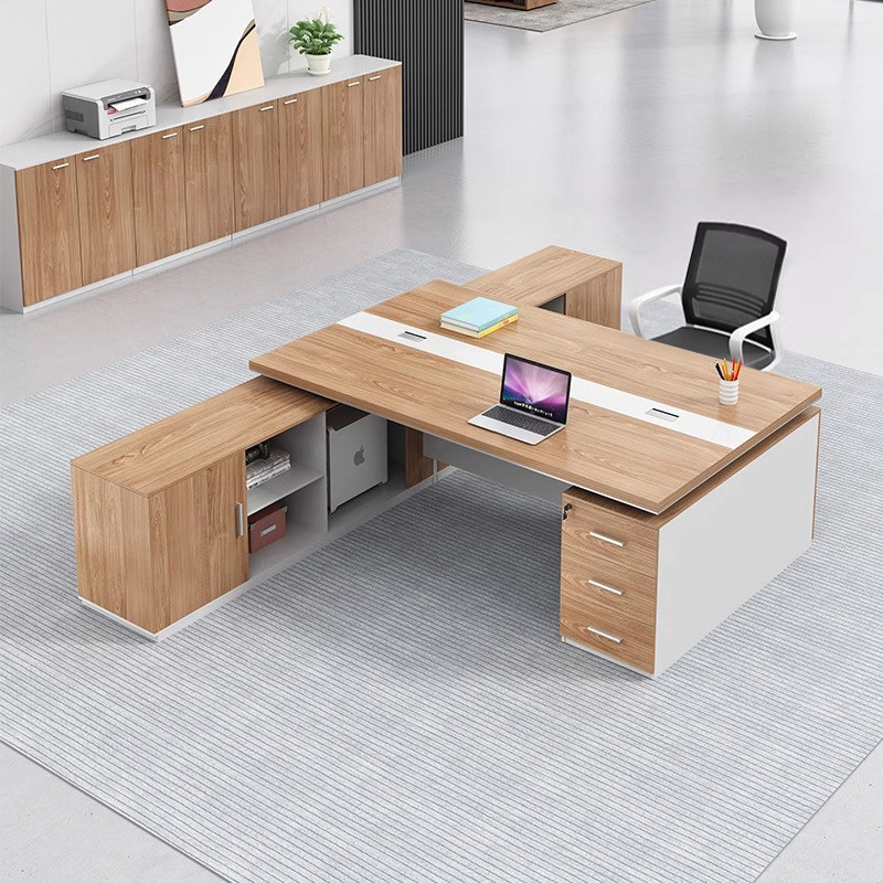 Shengli office desk for two people, face-to-face manager's office, modern executive desk and chair set, two-in-one financial computer desk