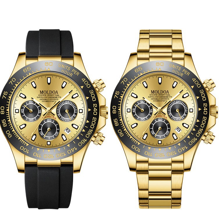 Foreign Trade Hot-Selling Daytona Men's Watch, Fully Automatic Watch, Luminous, Waterproof, Multi-Function Chronograph Watch, Men's Quartz Watch