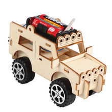 创意科技小制作小发明 玩具车DIY吉普车小学生科学实验手工材料包