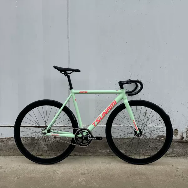 Light green pink label