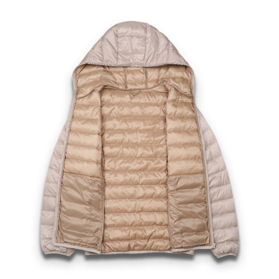 Light Down Jacket Women's Short 2025 Autumn and Winter Hooded 90 White Duck Down Fashion Long Sleeve White Thin Casual Jacket