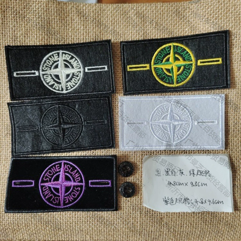 Нарукавная повязка Stone Island, модный бренд, нашивка с призраком, одежда, обувь, сумки, нашивка с вышивкой, пуговица Island.
