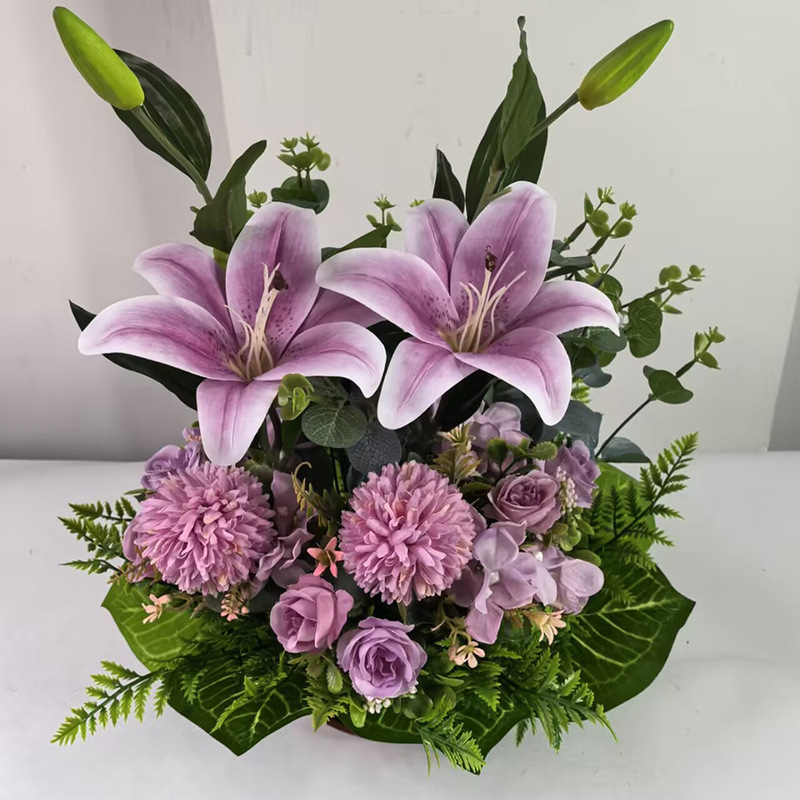 Artificial Lilies, Artificial Flowers, Hydrangeas, New Year's Flowers, Lucky Bucket Material Kit, Wedding Celebration, Home Decoration, Flower Arrangement