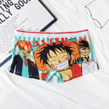 2025新款男士内裤纯棉性感情趣可爱印花卡通宽松低腰学生平角内裤