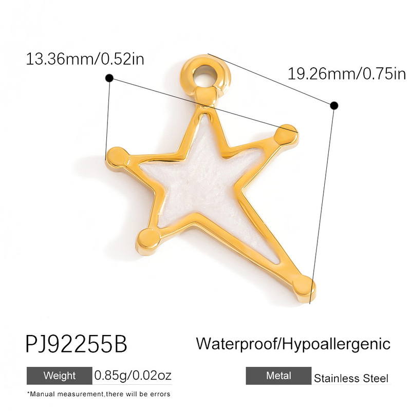 欧米風ステンレスDIYアクセサリーパーツ パール付きダイヤモンドオイルドロップオーシャン風ペンダント フルーツ・昆虫・星型アクセサリー|undefined